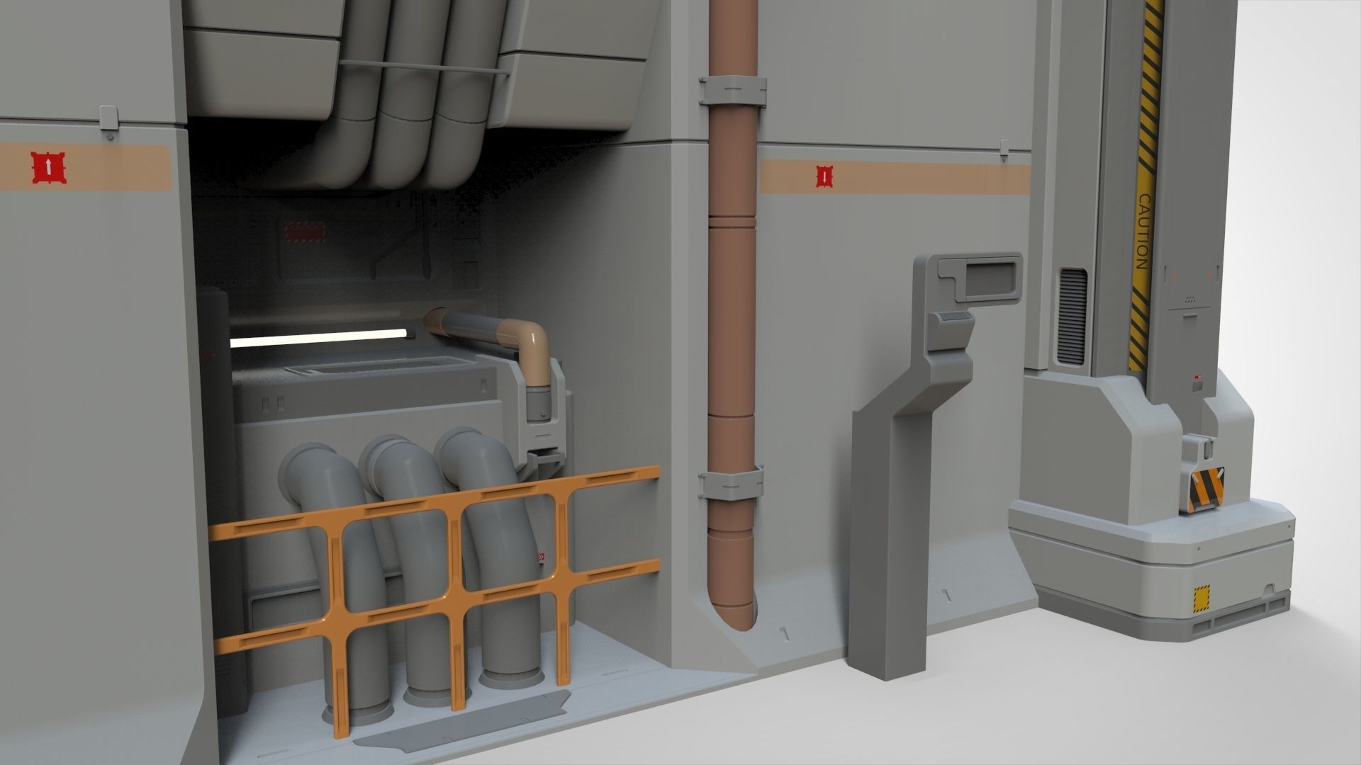 Sci Fi Modular Environment 11 3D model_10