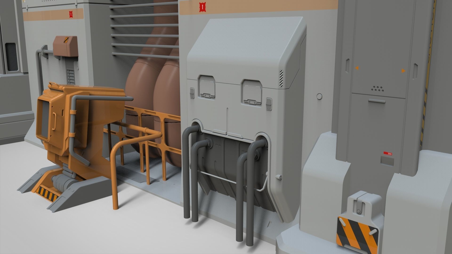 Sci Fi Modular Environment 11 3D model_23