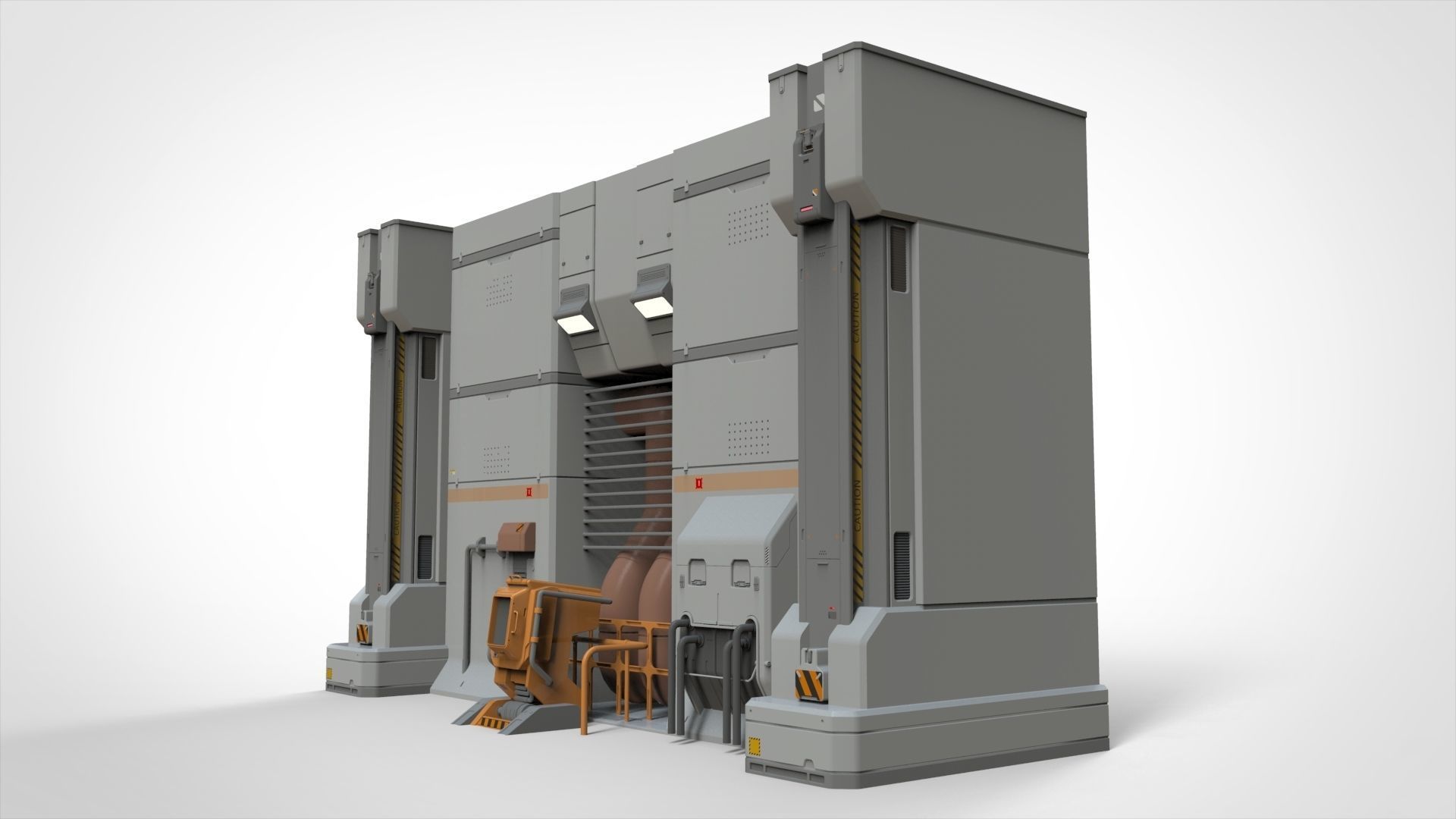 Sci Fi Modular Environment 11 3D model_17