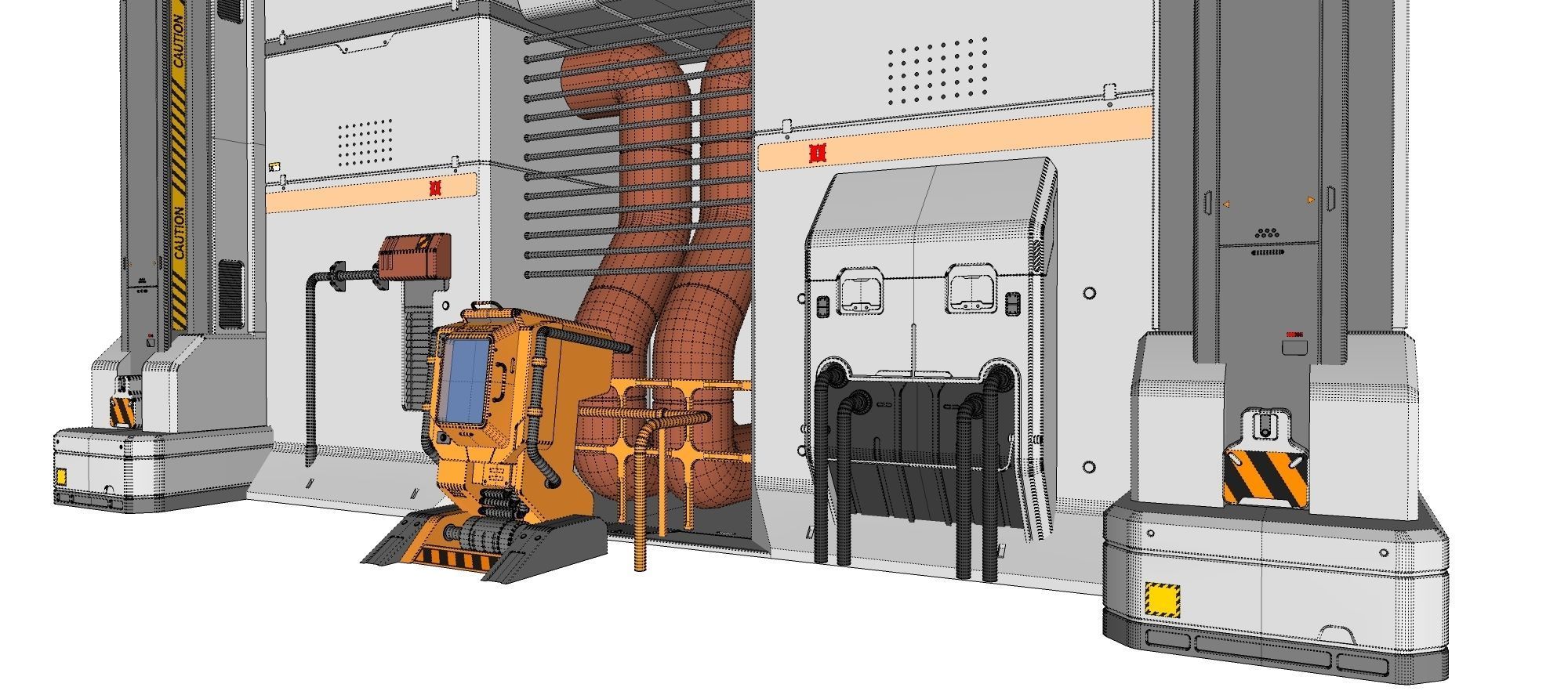 Sci Fi Modular Environment 11 3D model_36