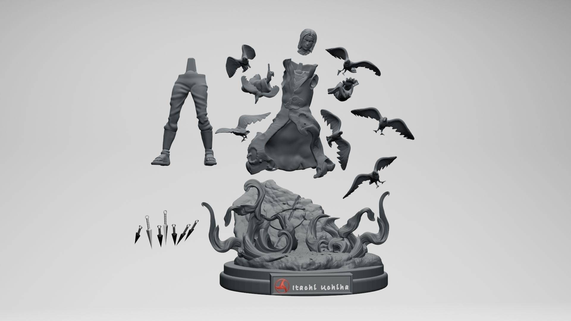 ITACHI UCHIHA - 3DPRINTING 3D print model_2