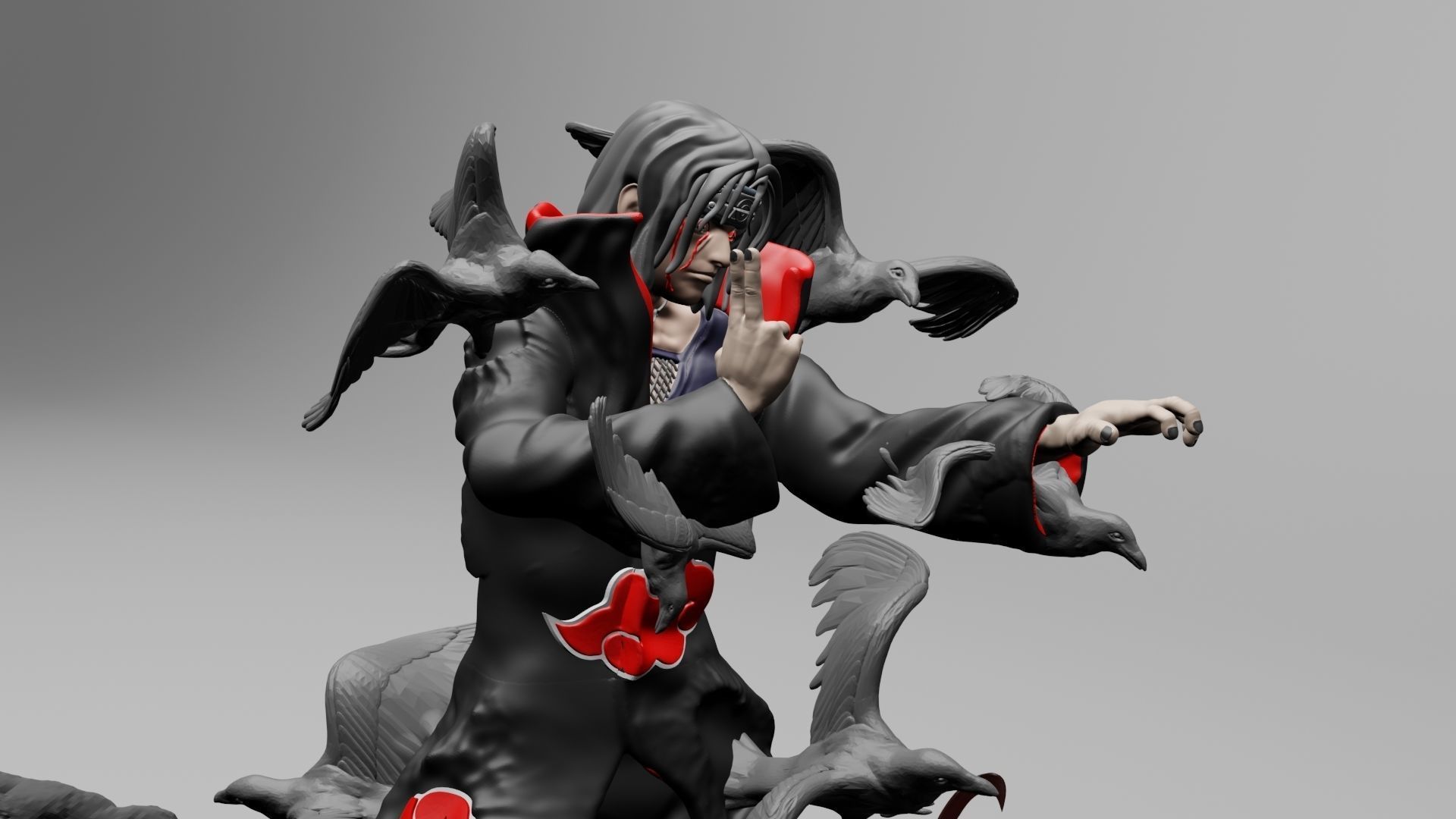 ITACHI UCHIHA - 3DPRINTING 3D print model_4