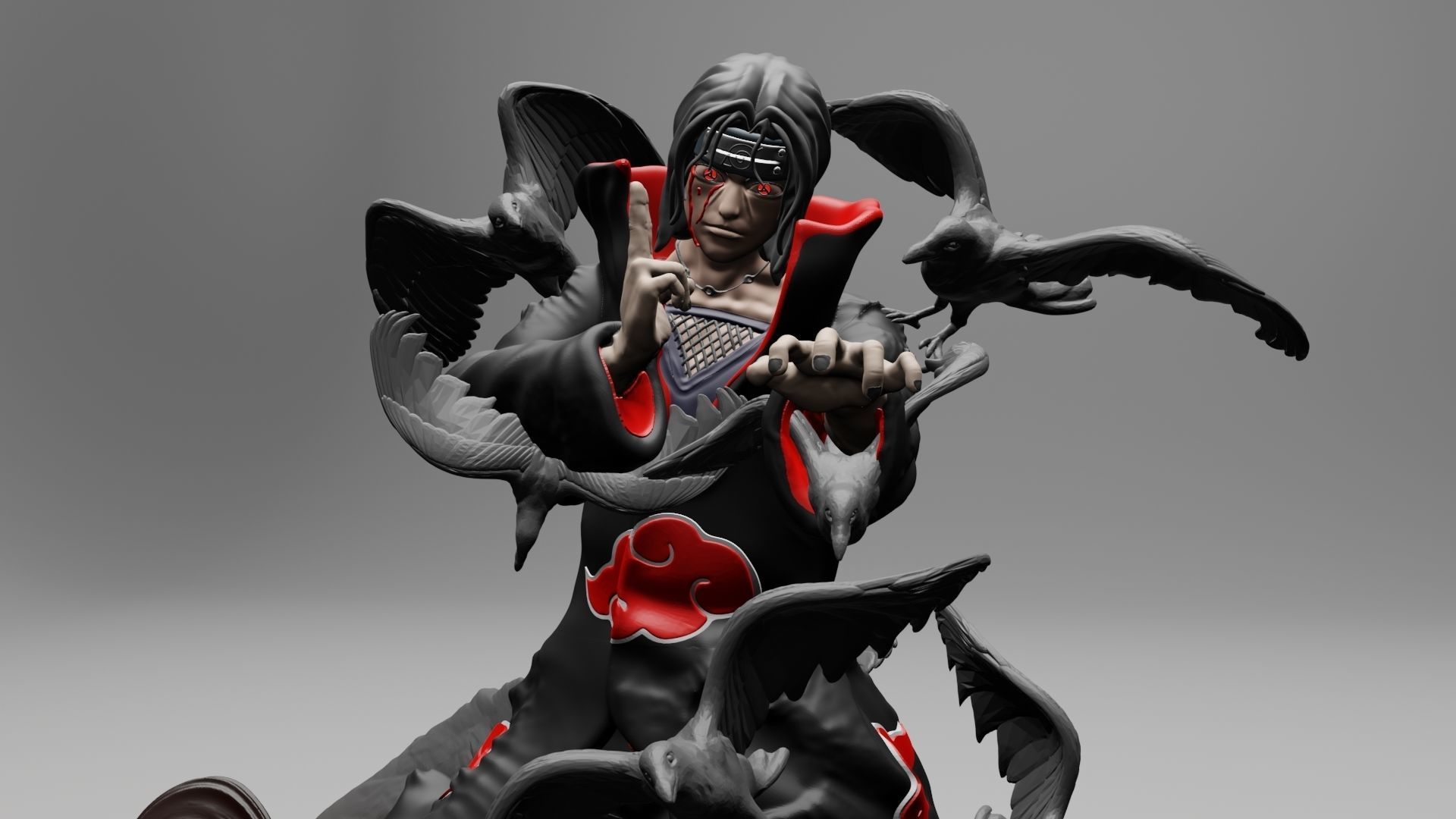 ITACHI UCHIHA - 3DPRINTING 3D print model_7
