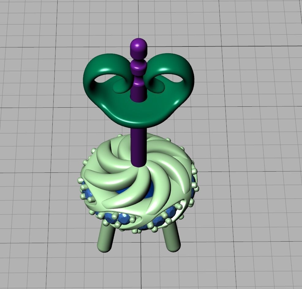 Stud Earrings Twisted design diamond  Amanda Earrings  3D print model_20