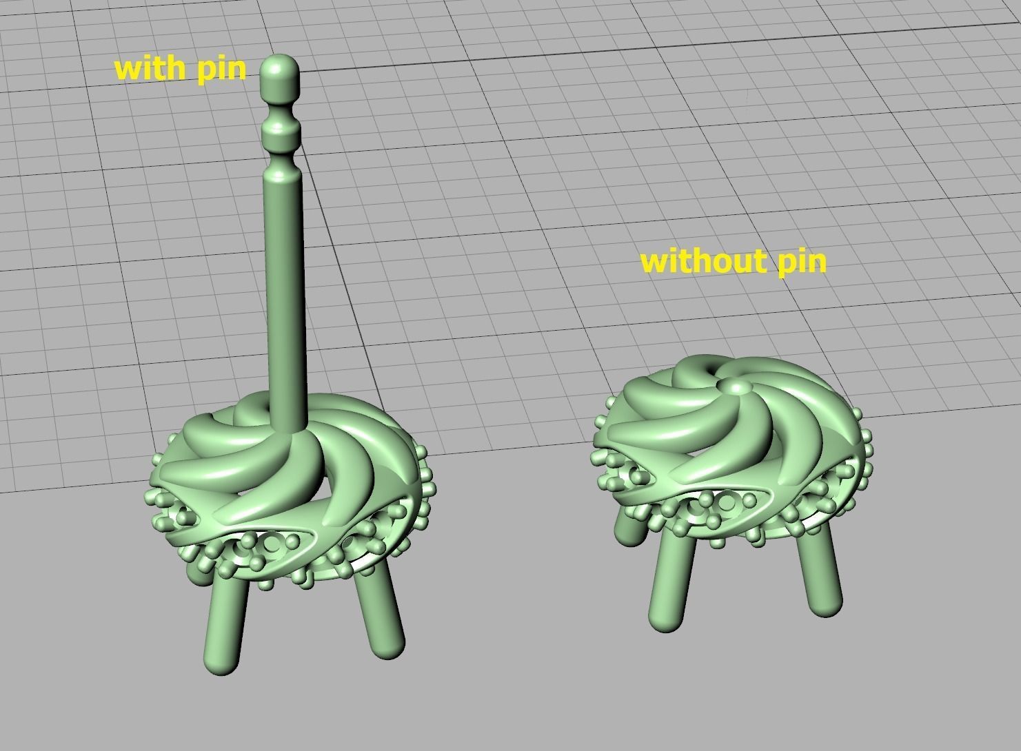 Stud Earrings Twisted design diamond  Amanda Earrings  3D print model_13