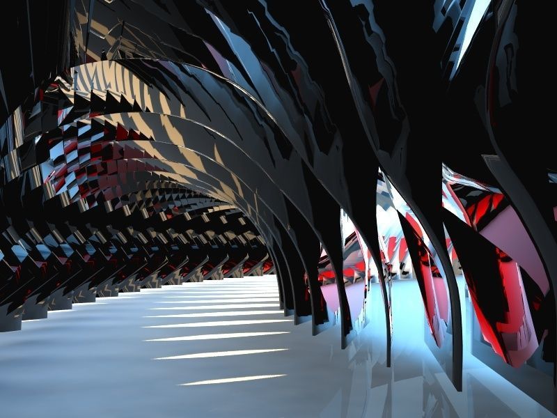 Gate parametric  3D model_7