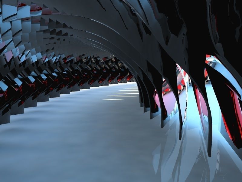 Gate parametric  3D model_6