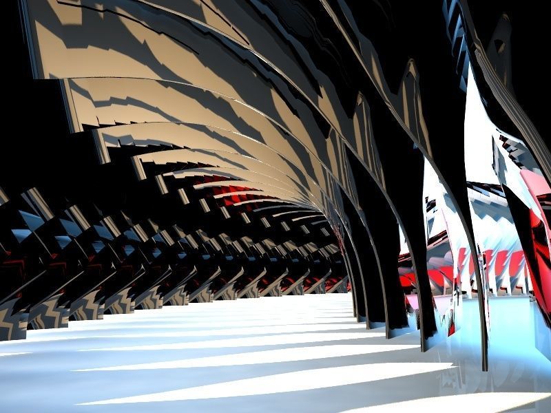 Gate parametric  3D model_8