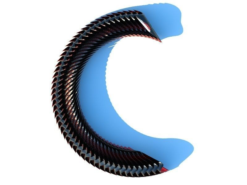 Gate parametric  3D model_2