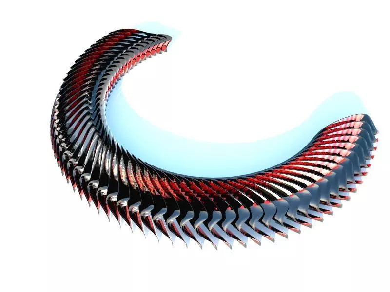 Gate parametric  3D model_0