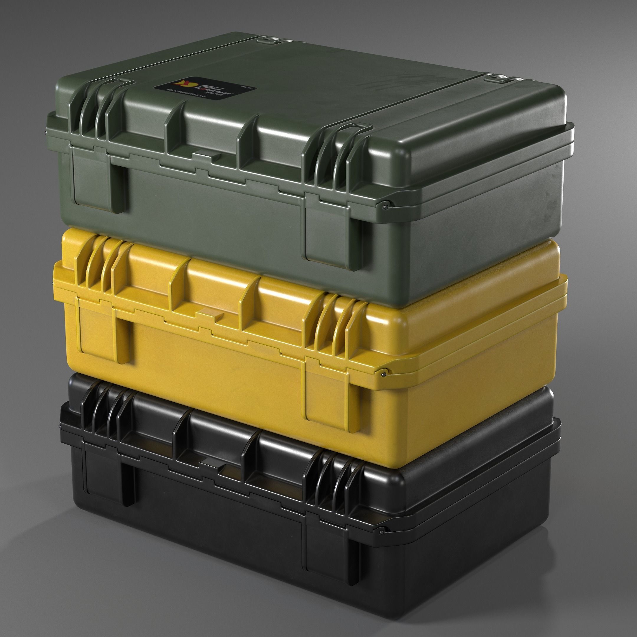 Peli iM2300 Storm Case  Low-poly 3D model_4
