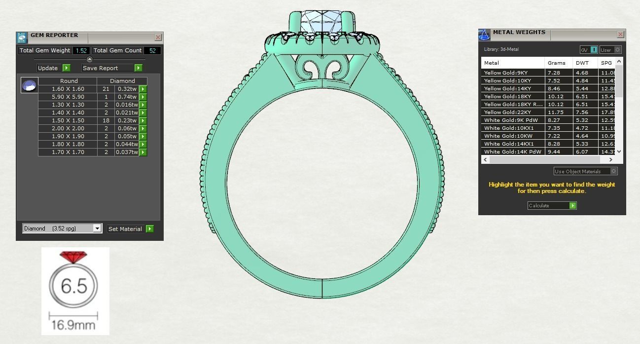 Mens  Ring with matching Band 3D print model_9