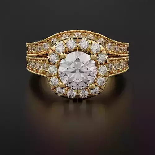 Mens  Ring with matching Band