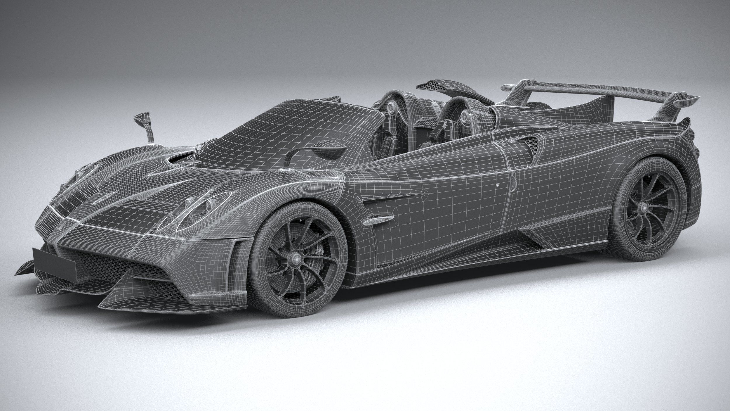 Pagani Huayra Tricolore 2021 3D model_31