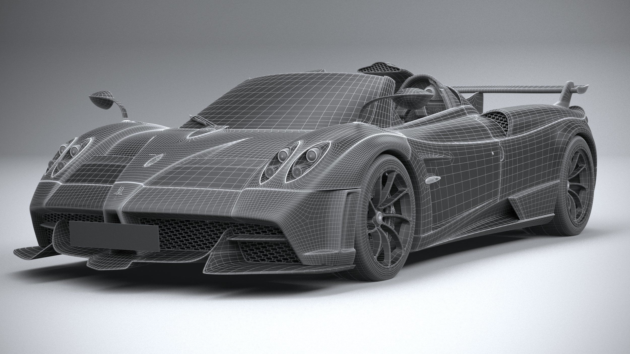 Pagani Huayra Tricolore 2021 3D model_32