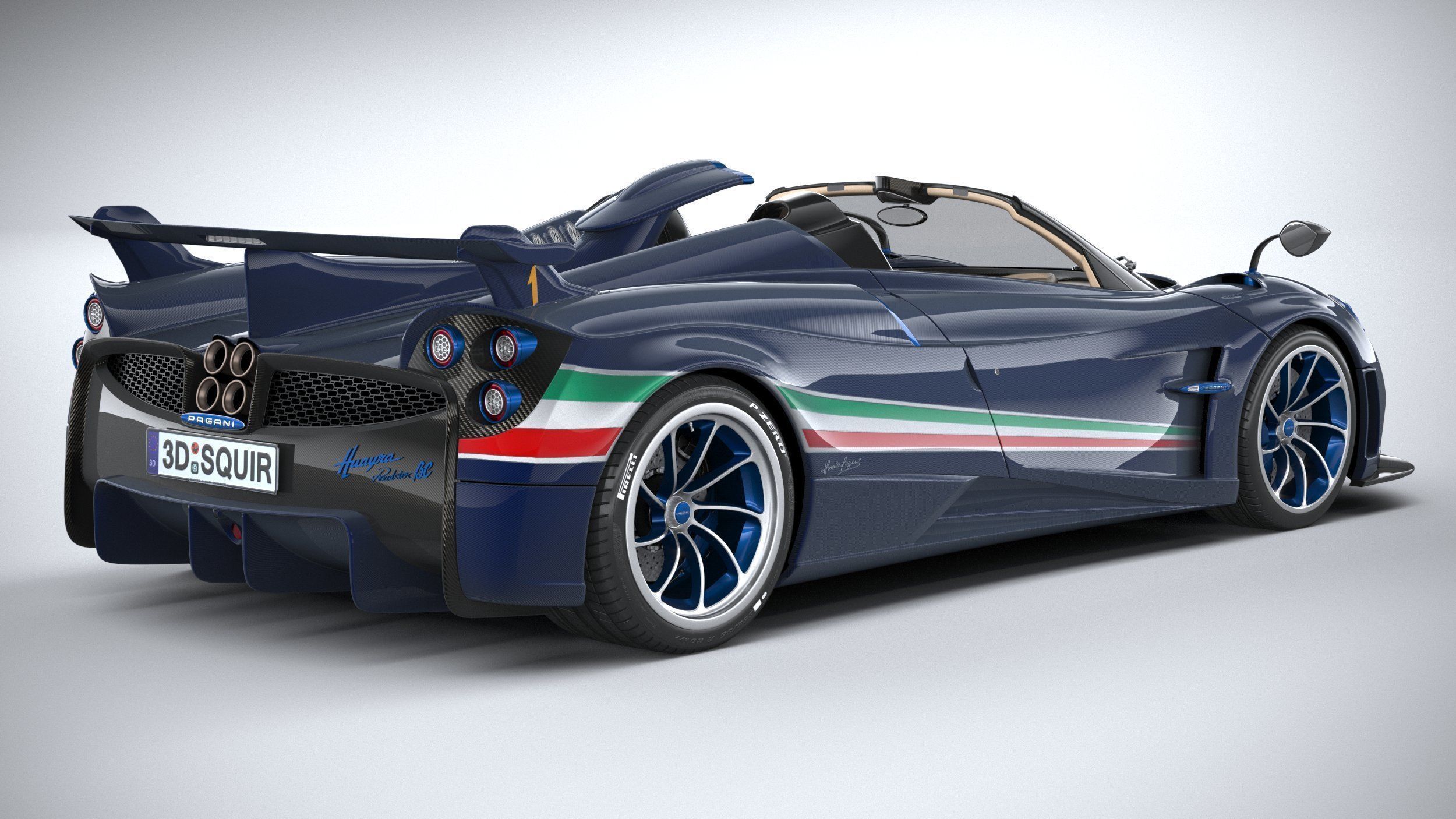 Pagani Huayra Tricolore 2021 3D model_17