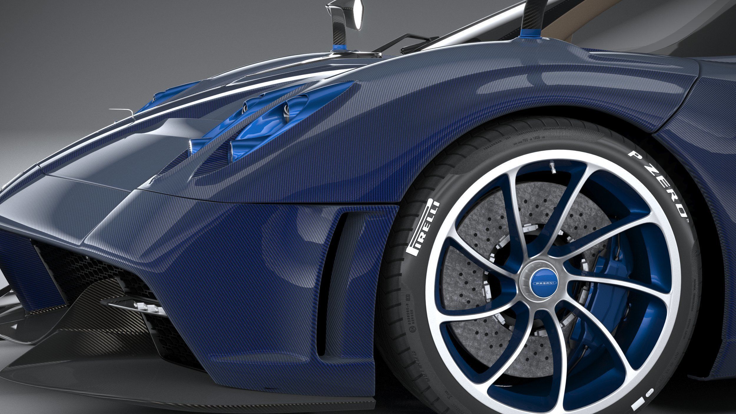 Pagani Huayra Tricolore 2021 3D model_3