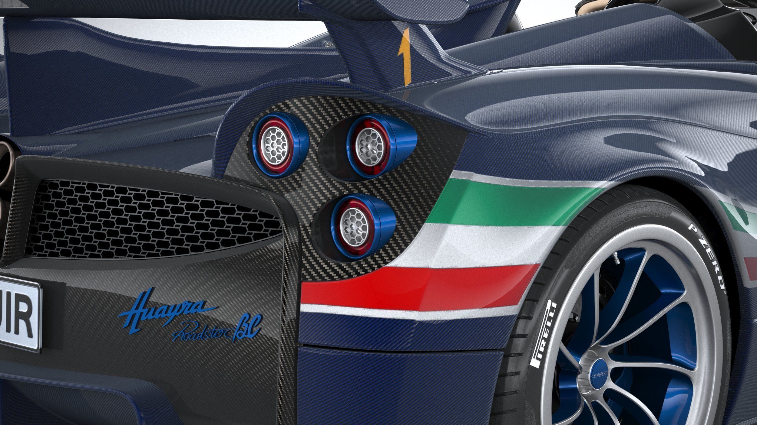 Pagani Huayra Tricolore 2021 3D model_18
