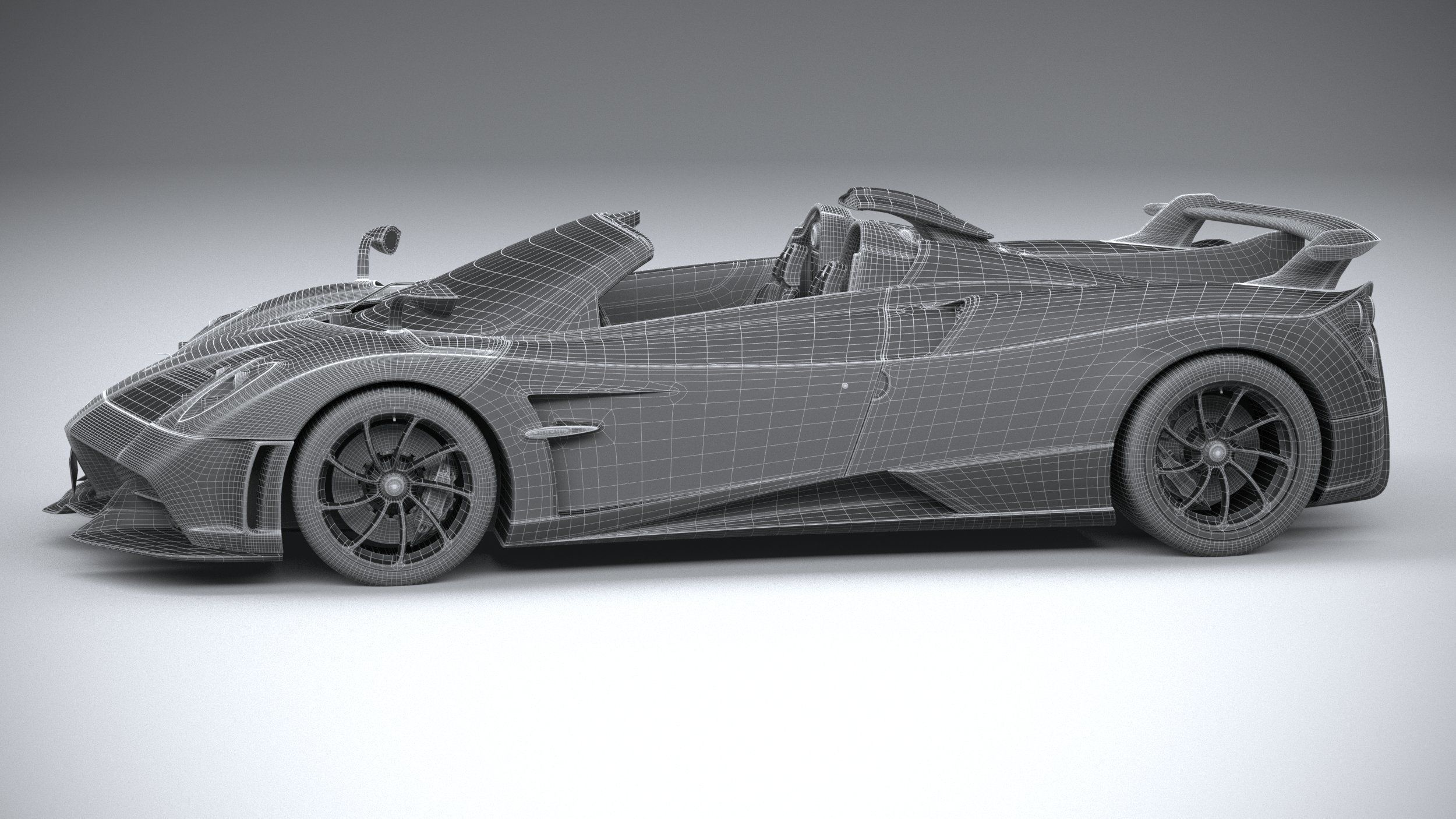 Pagani Huayra Tricolore 2021 3D model_34