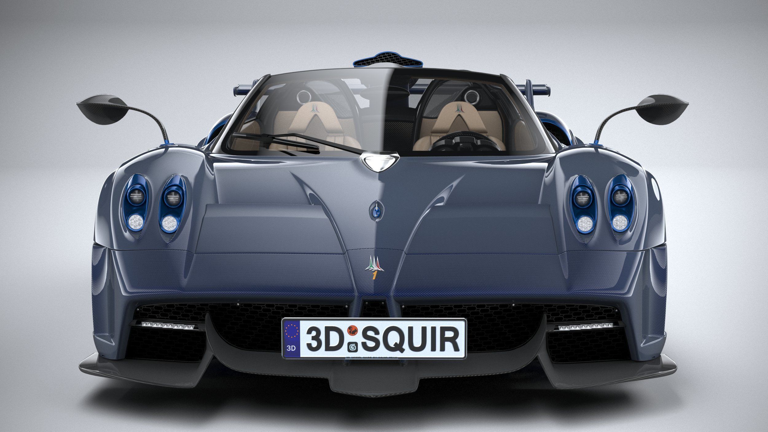 Pagani Huayra Tricolore 2021 3D model_13