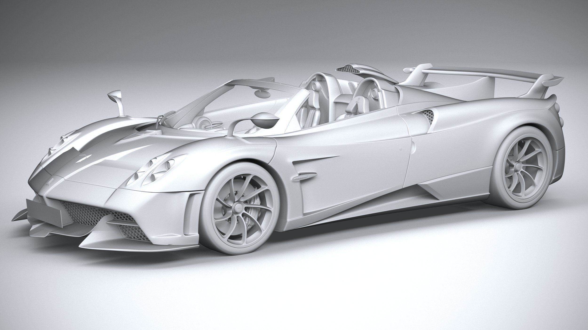 Pagani Huayra Tricolore 2021 3D model_19