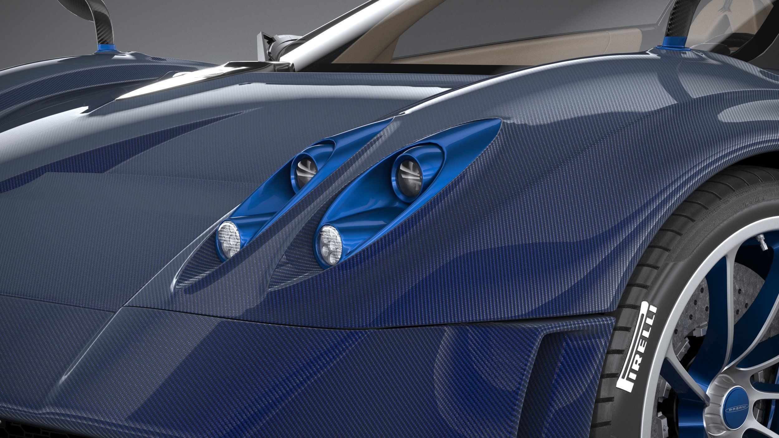 Pagani Huayra Tricolore 2021 3D model_14