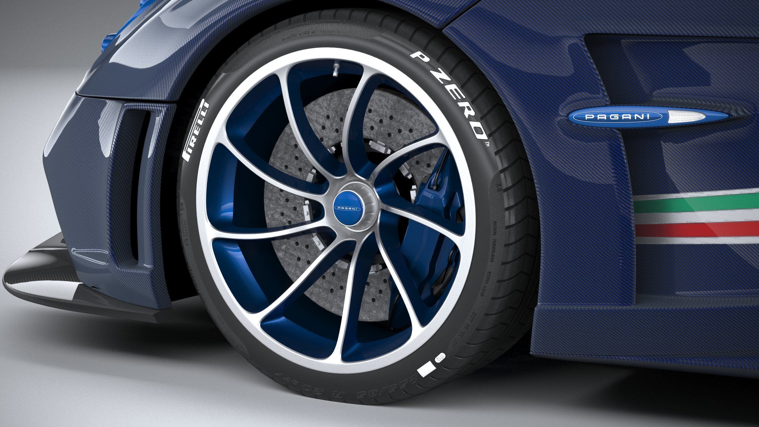 Pagani Huayra Tricolore 2021 3D model_16