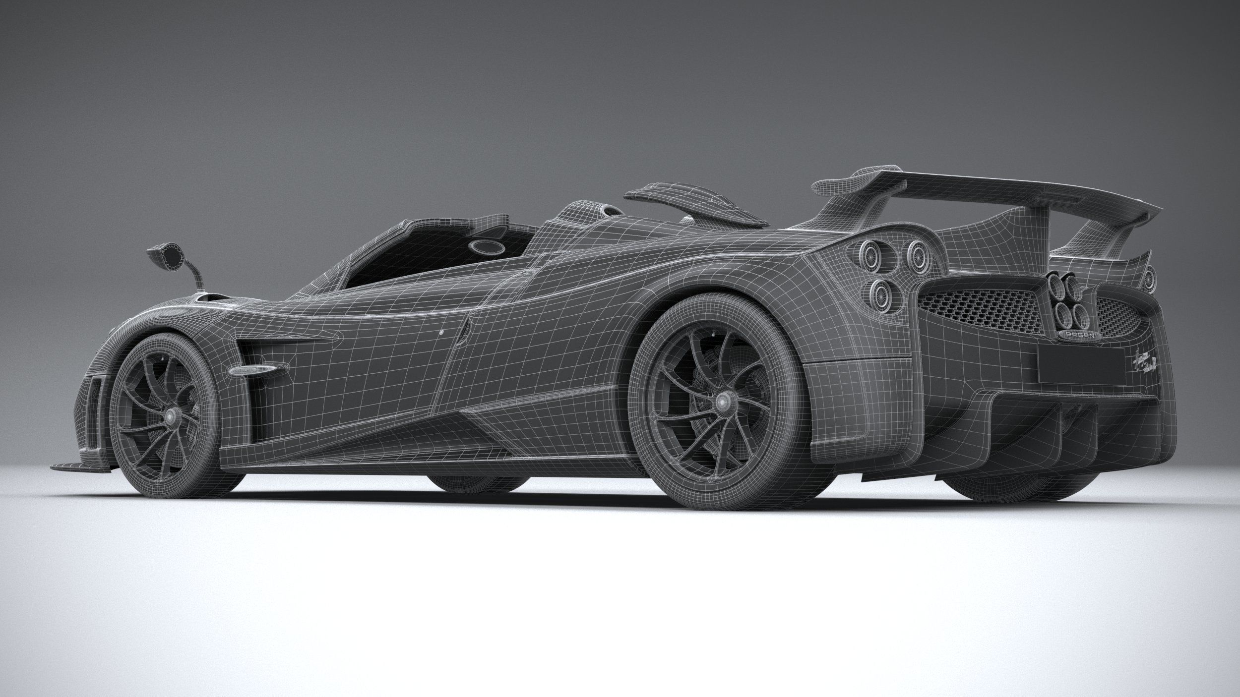 Pagani Huayra Tricolore 2021 3D model_33