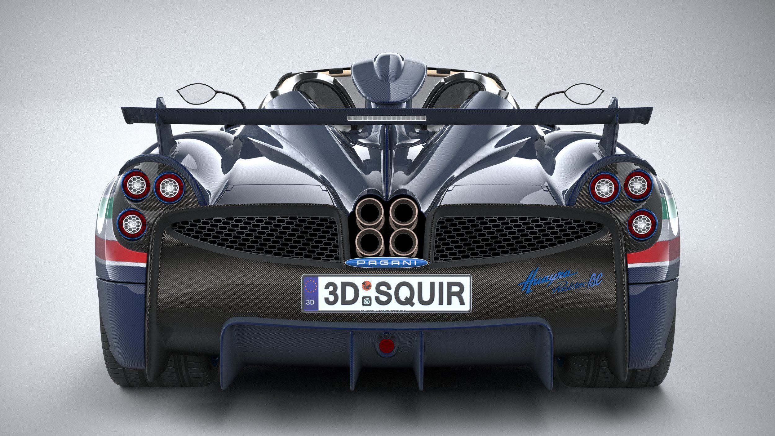Pagani Huayra Tricolore 2021 3D model_4