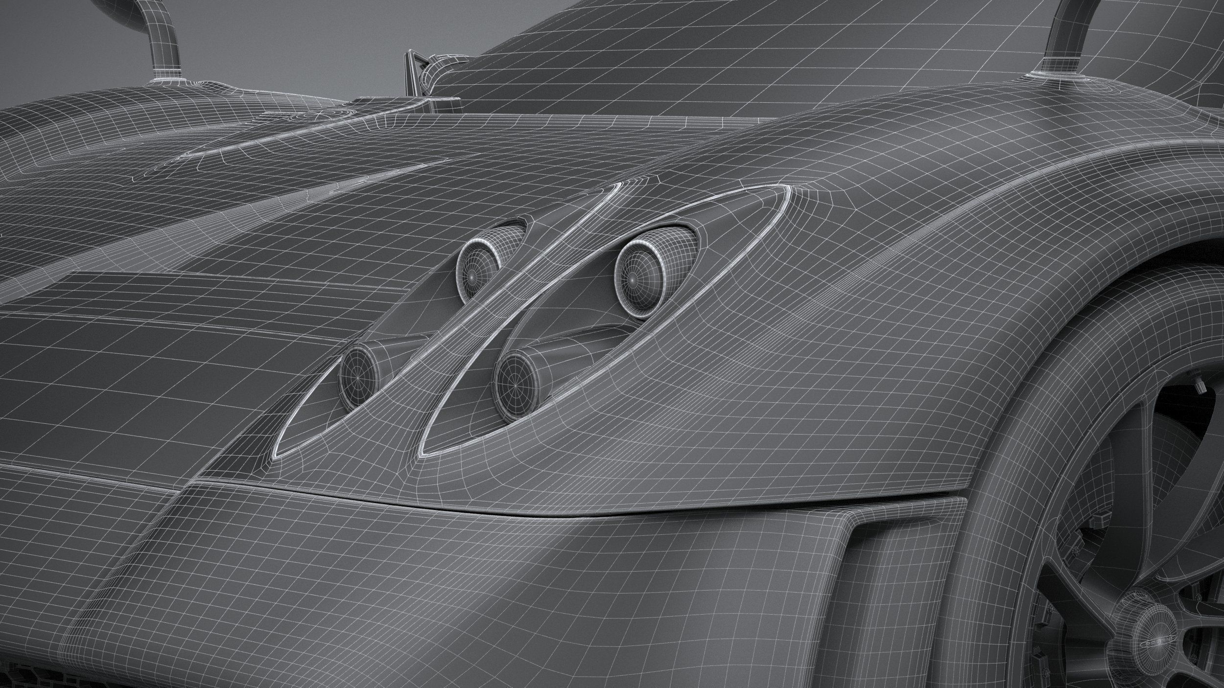 Pagani Huayra Tricolore 2021 3D model_35