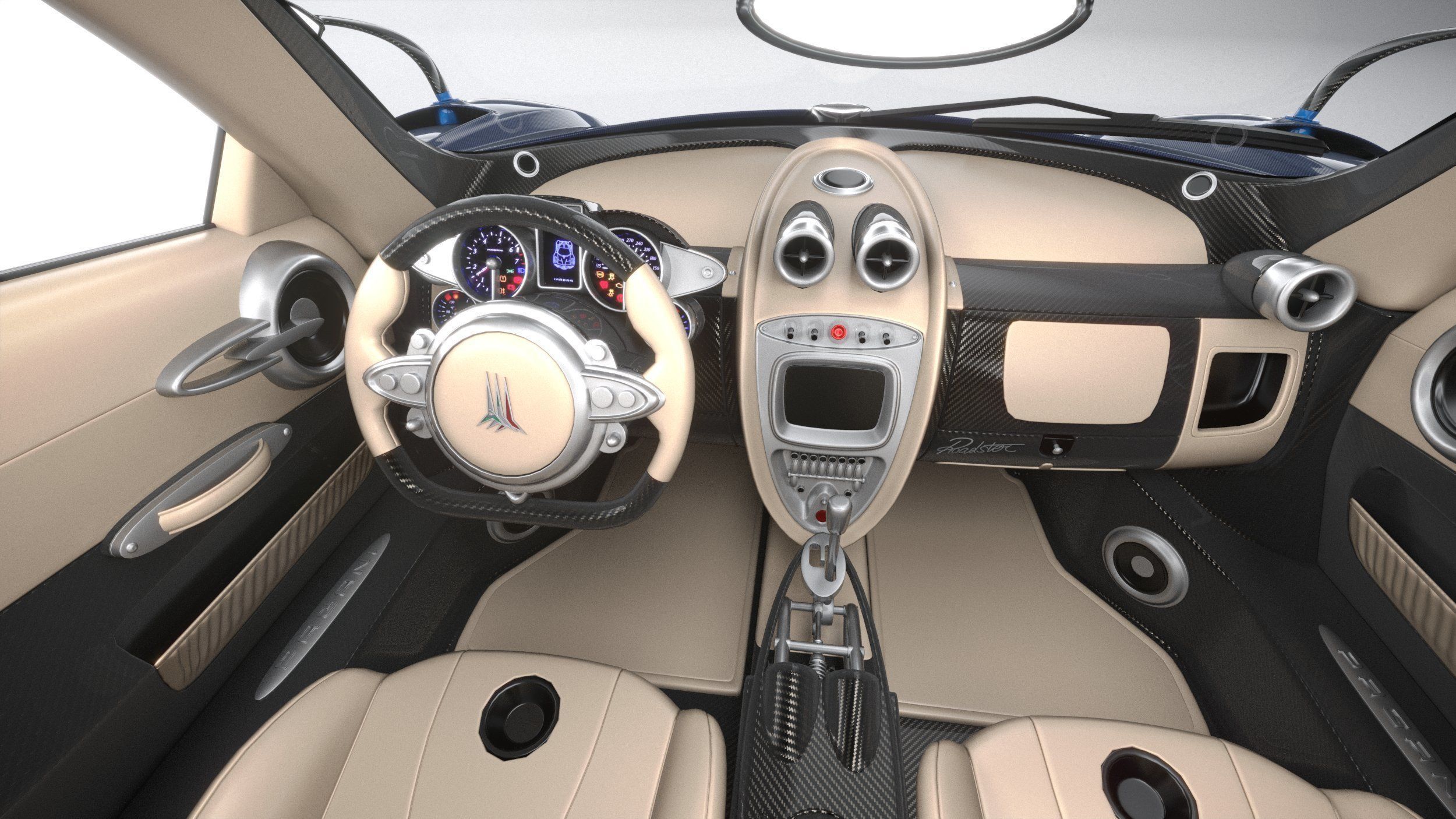 Pagani Huayra Tricolore 2021 3D model_27