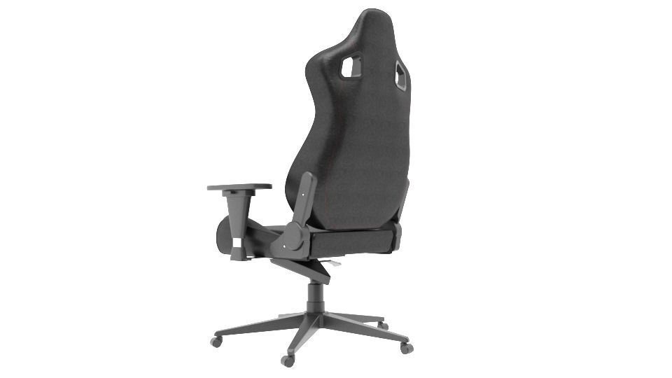 Office Chair  Low-poly 3D model_1