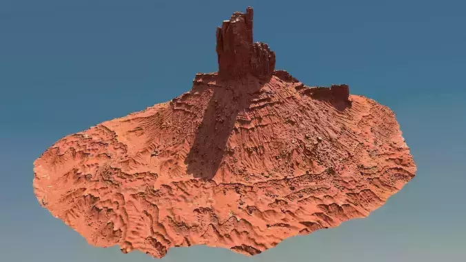 Scanned Canyon Cliff - C