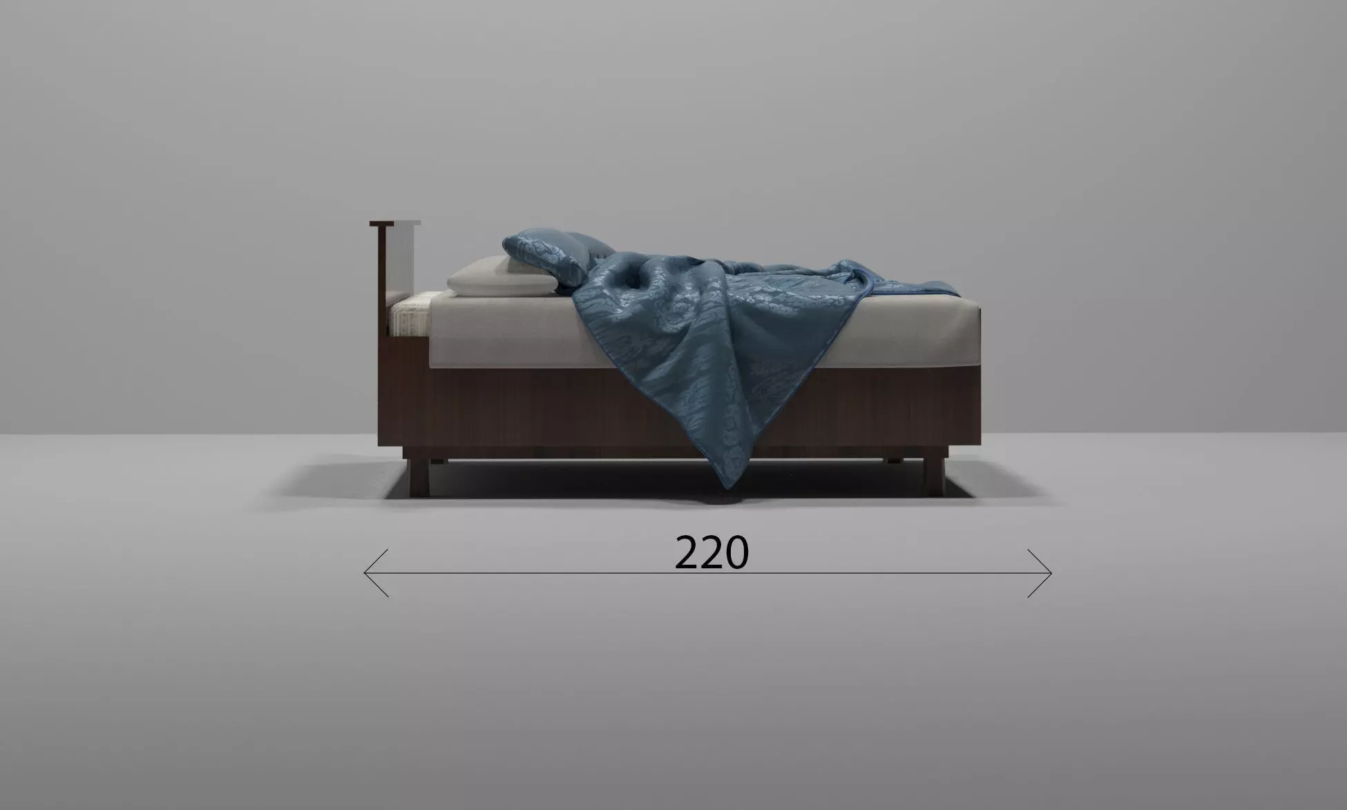 Classic bed Free 3D model