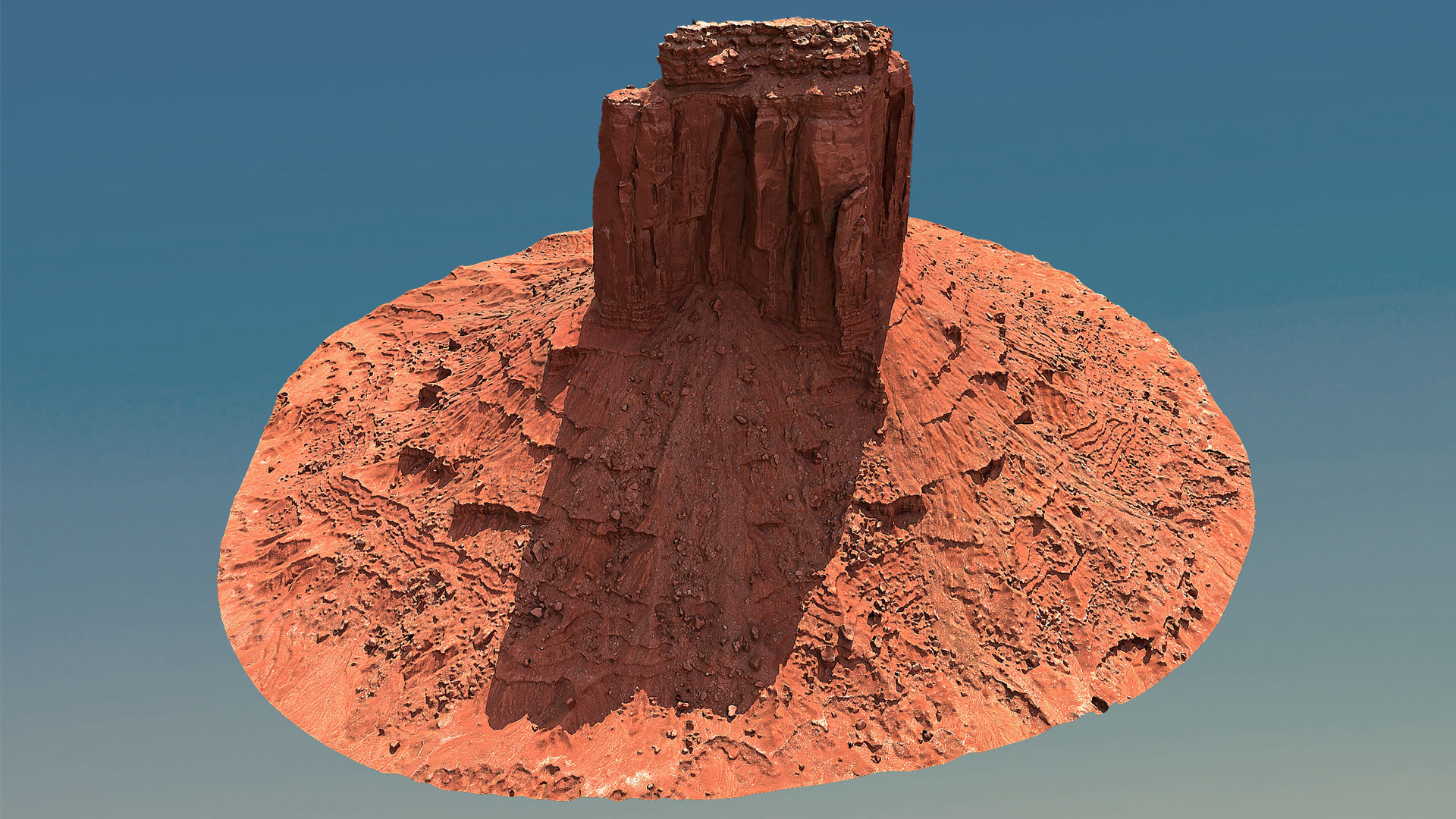Scanned Canyon Cliff - D Low-poly 3D model_5