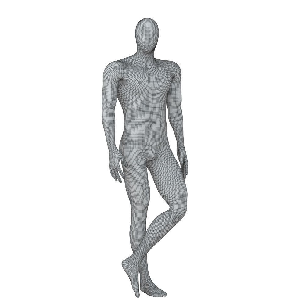Male Abstract Mannequin 99 3D model_6