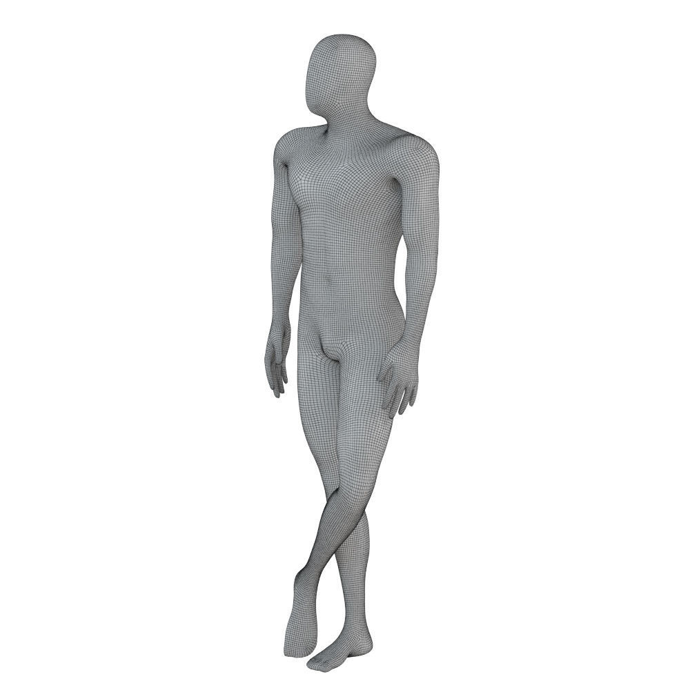 Male Abstract Mannequin 99 3D model_7