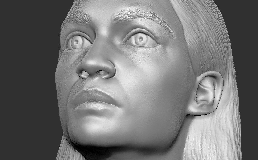 Alexandria Ocasio-Cortez bust 3D printing ready stl obj formats 3D print model_20