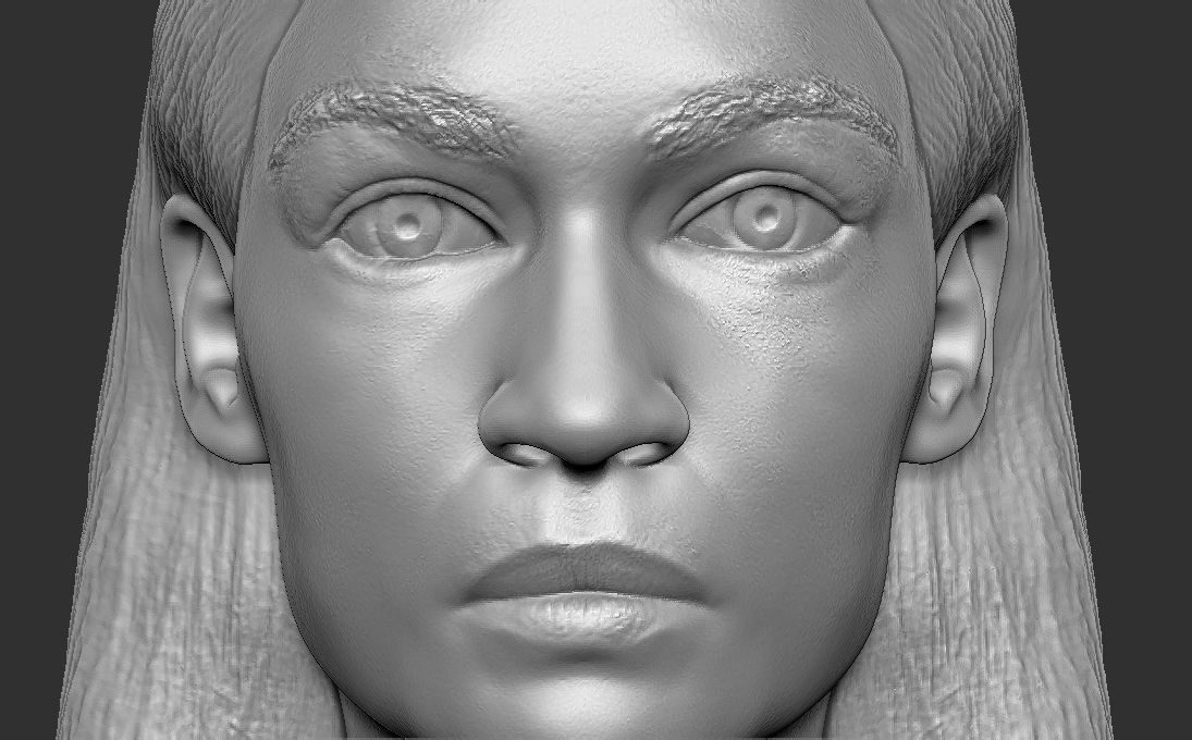 Alexandria Ocasio-Cortez bust 3D printing ready stl obj formats 3D print model_18