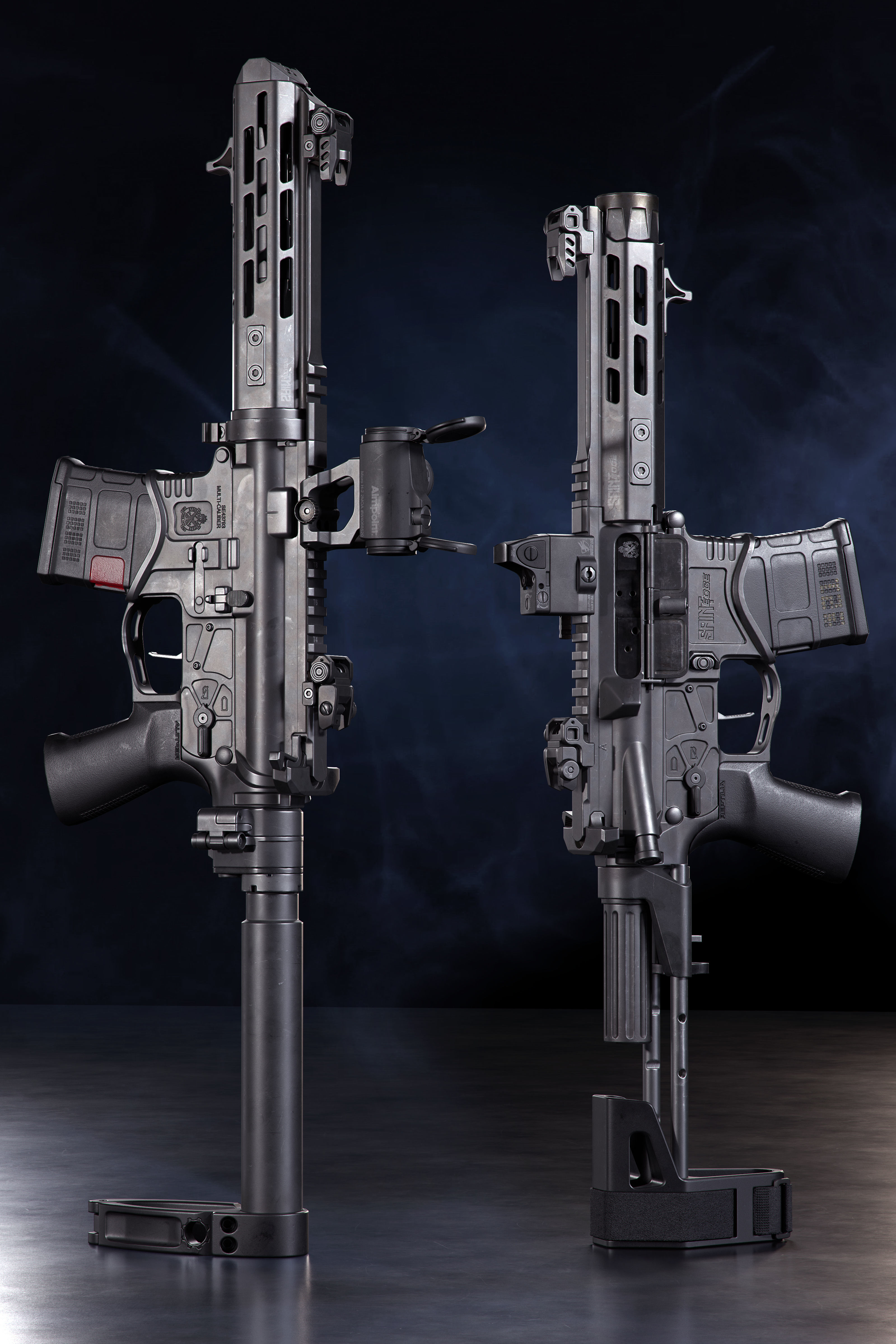 Springfield Armory Saint edge PDW Saint edge EVAC ar15 pistols Low-poly 3D model_2