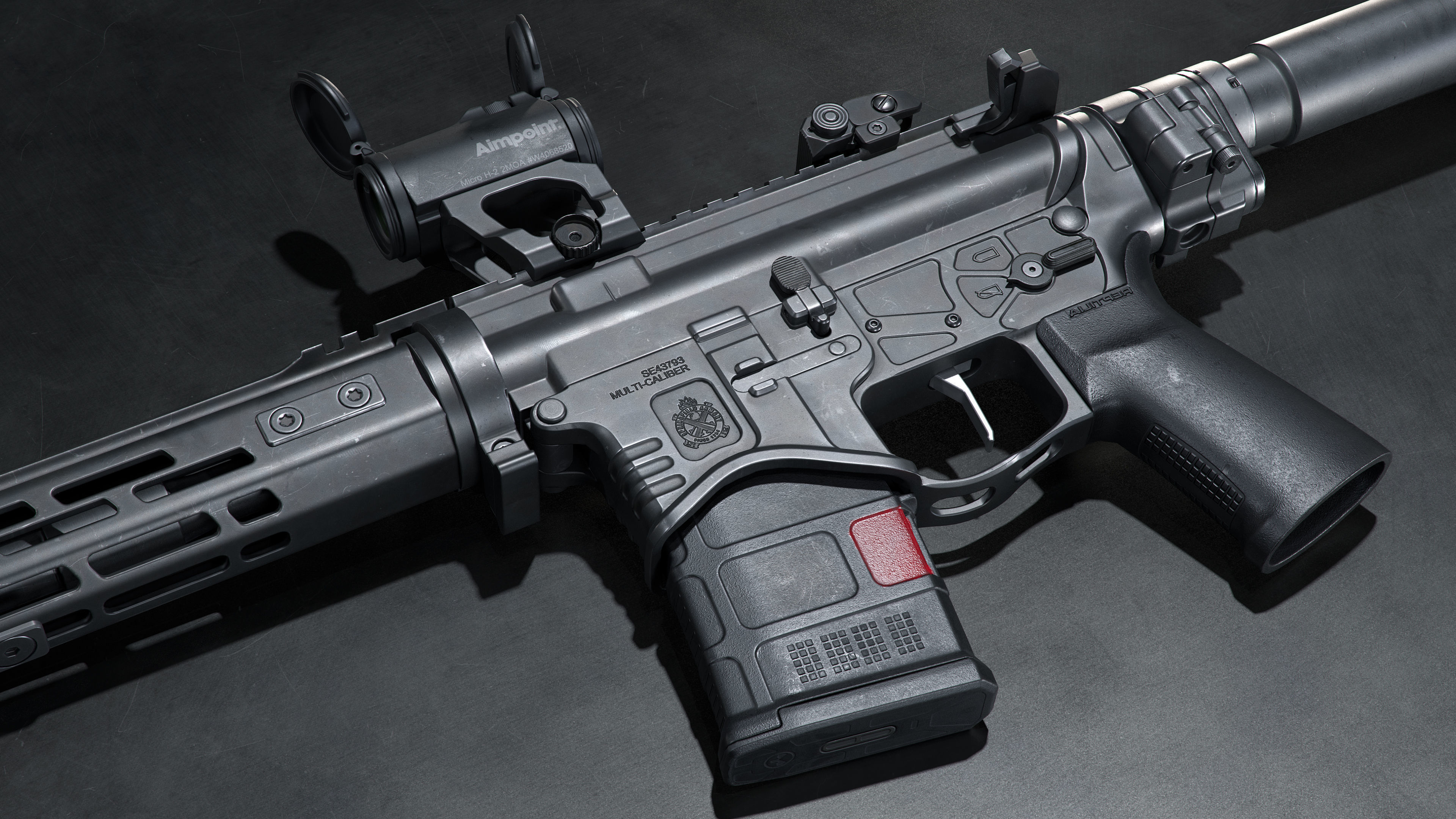 Springfield Armory Saint edge PDW Saint edge EVAC ar15 pistols Low-poly 3D model_14