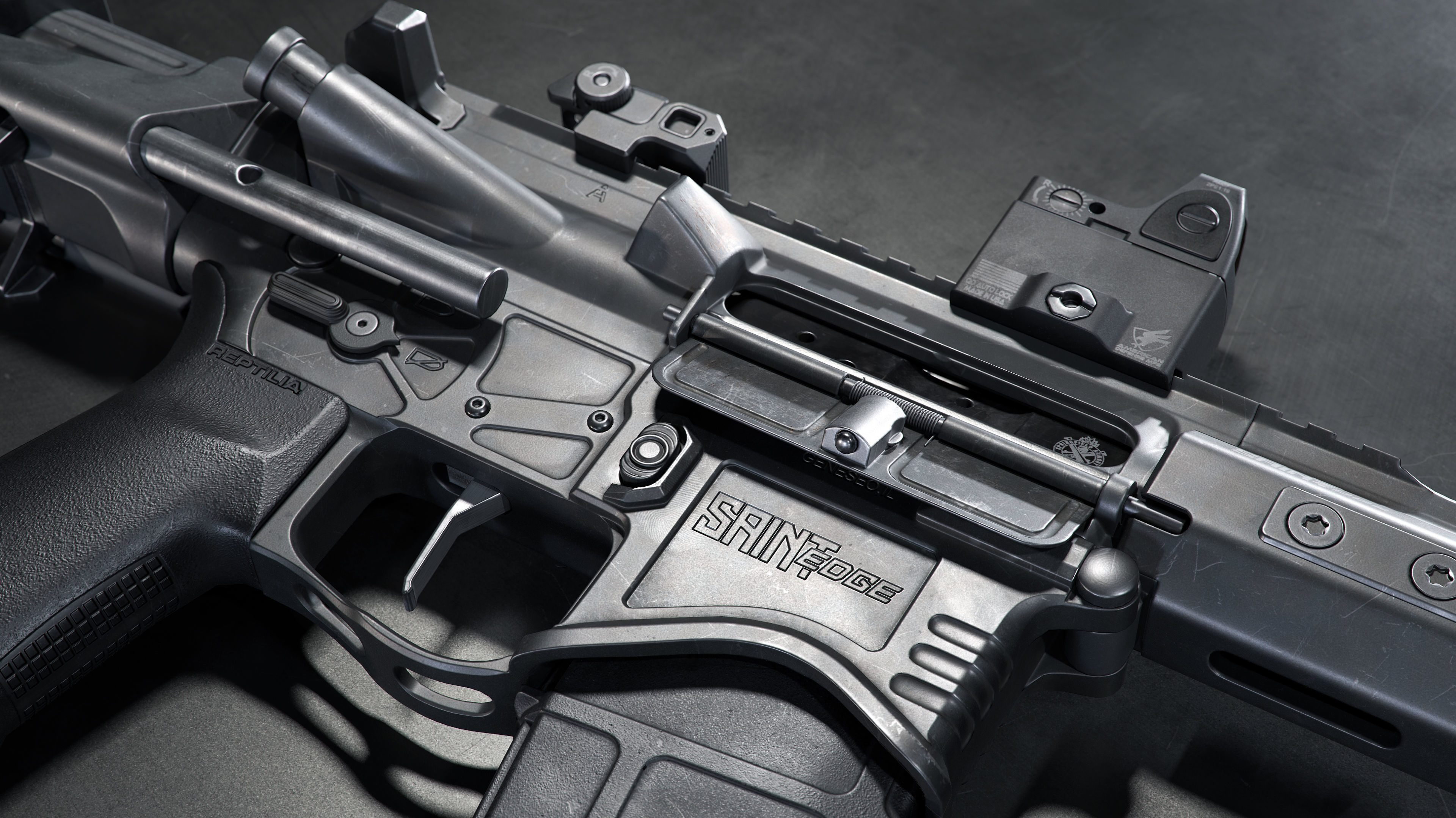 Springfield Armory Saint edge PDW Saint edge EVAC ar15 pistols Low-poly 3D model_15