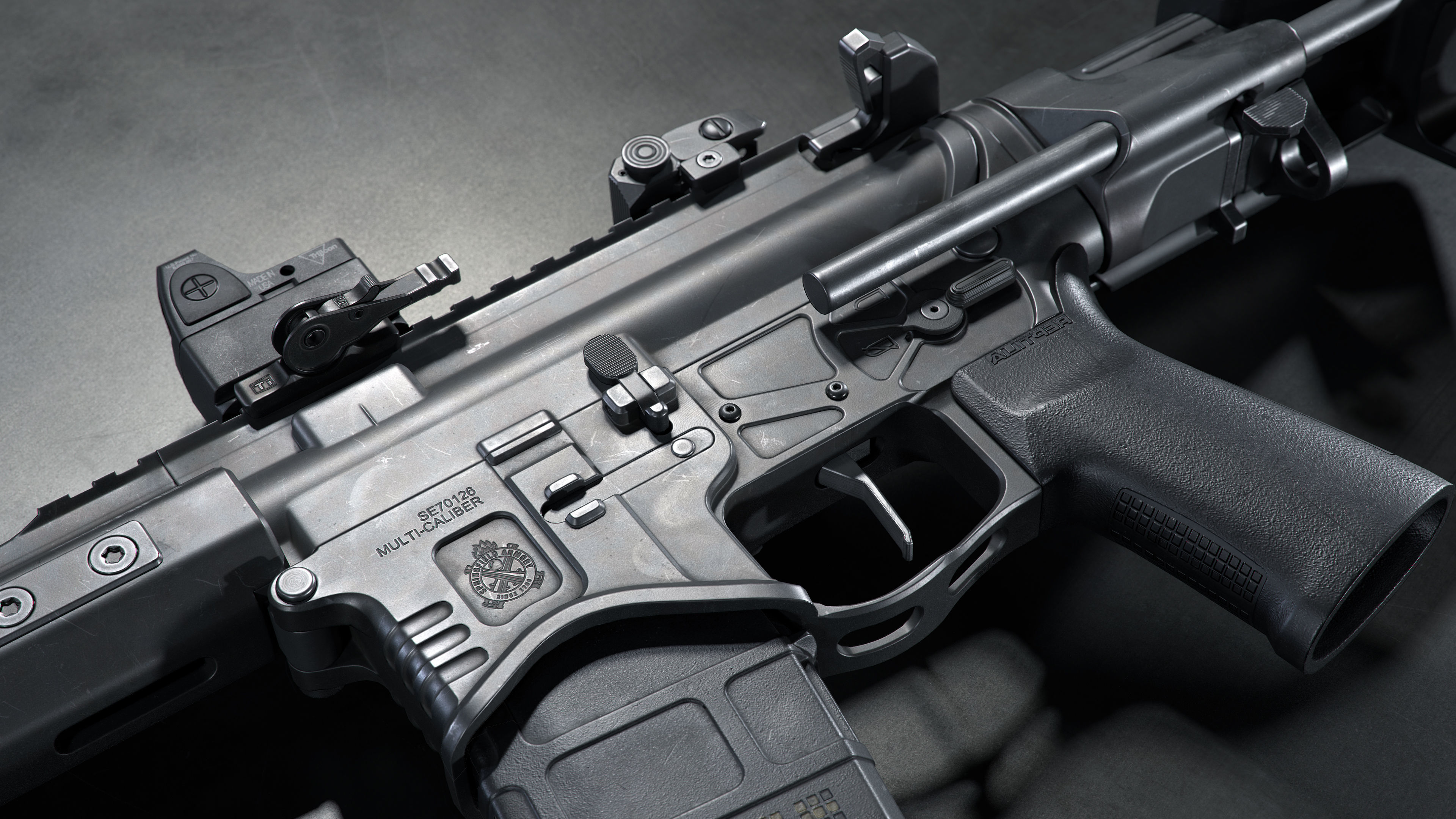 Springfield Armory Saint edge PDW Saint edge EVAC ar15 pistols Low-poly 3D model_16