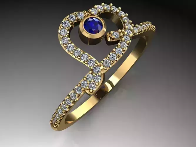 Ring Shining Big Heart