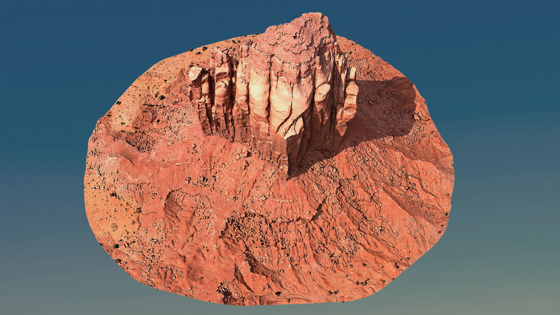 Scanned Canyon Cliff - F Low-poly 3D model_5