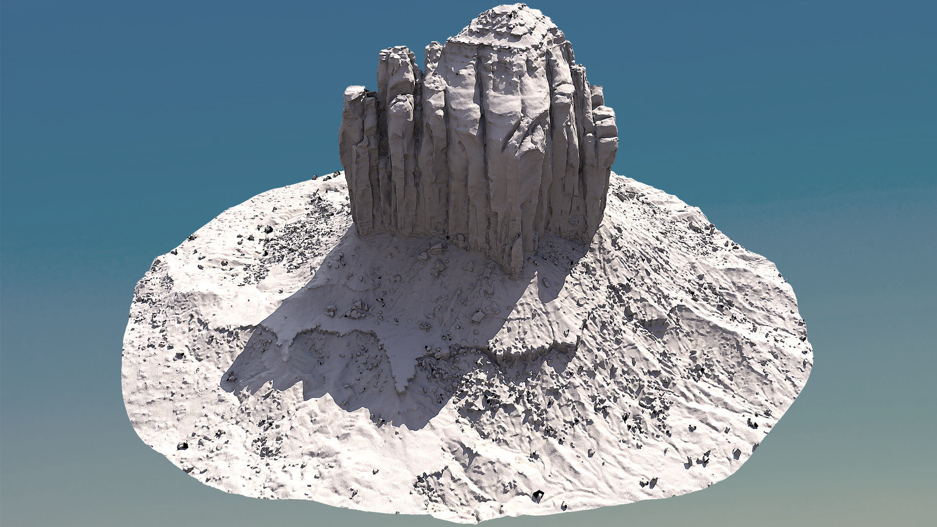 Scanned Canyon Cliff - F Low-poly 3D model_9