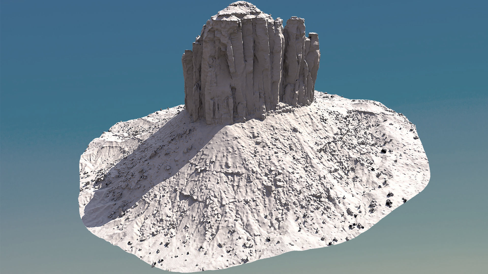 Scanned Canyon Cliff - F Low-poly 3D model_8