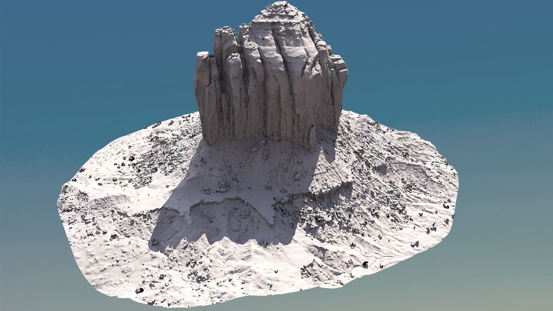 Scanned Canyon Cliff - F Low-poly 3D model_10