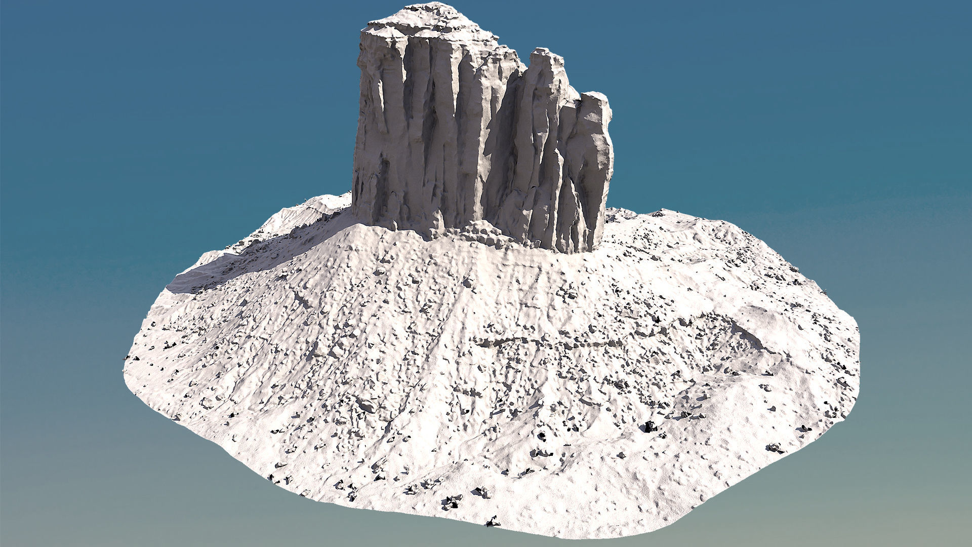 Scanned Canyon Cliff - F Low-poly 3D model_7