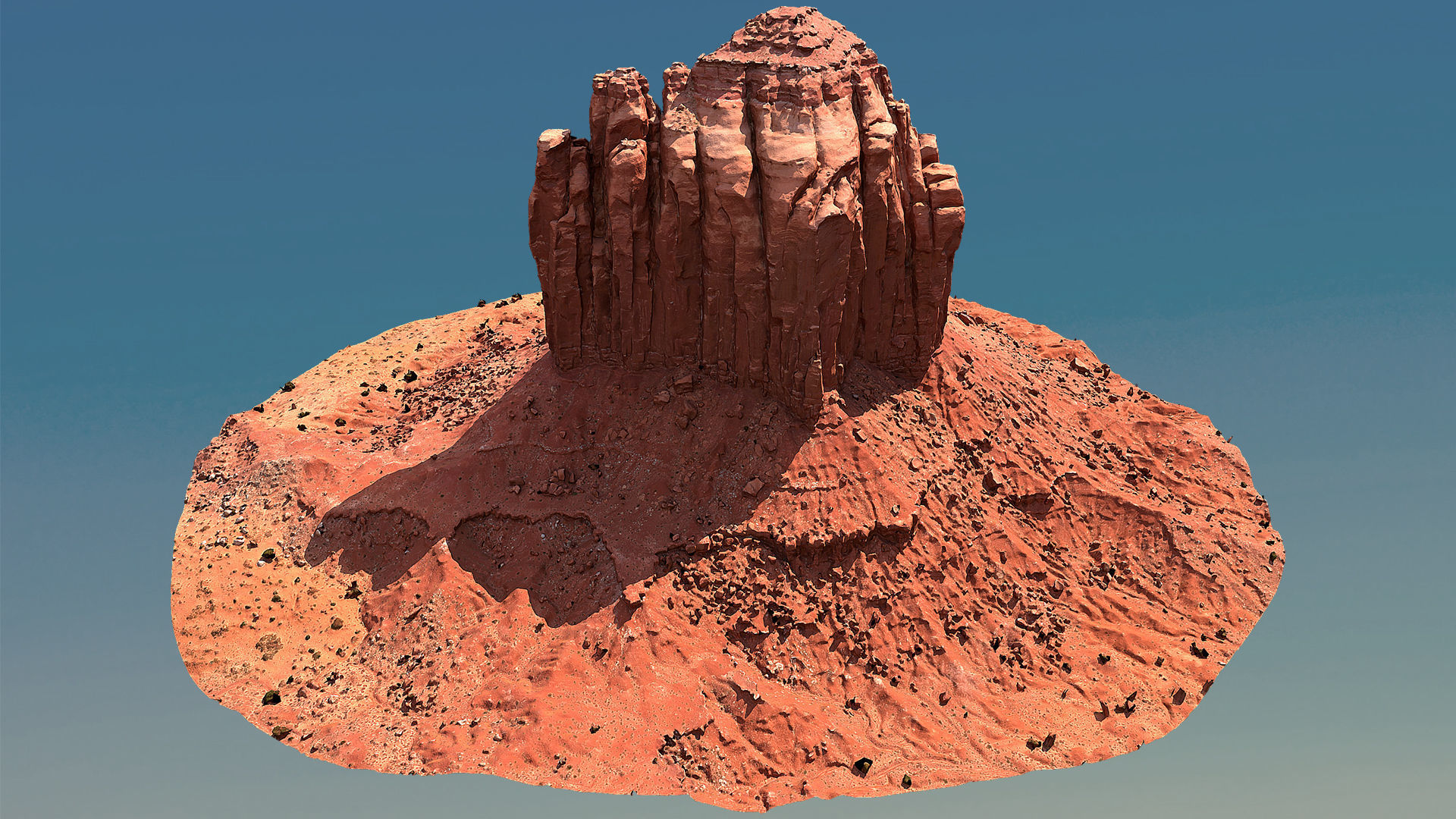 Scanned Canyon Cliff - F Low-poly 3D model_2